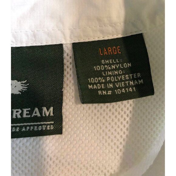 Field & Stream Men's Size Large Creme Long Sleeve Button Up Lined Utility Shirt - Picture 9 of 11